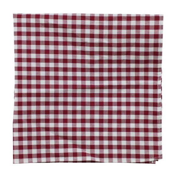 SprezzaBox Mens Checke  red Pocket Square, Red, NWT - Picture 1 of 1